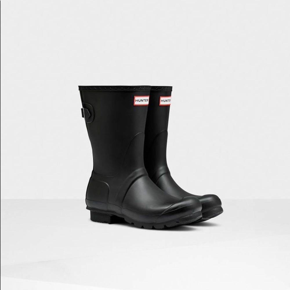 Hunter Boots - Short Back Adjustable Rain Boots